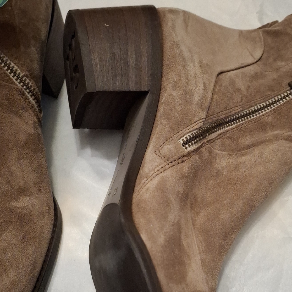 Paul Green Suede Ankle Boots - Taupe - Picture 4 of 4